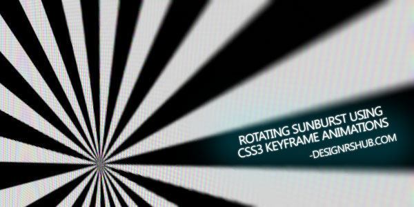 Rotating Sunburst Using CSS3 Keyframe Animations