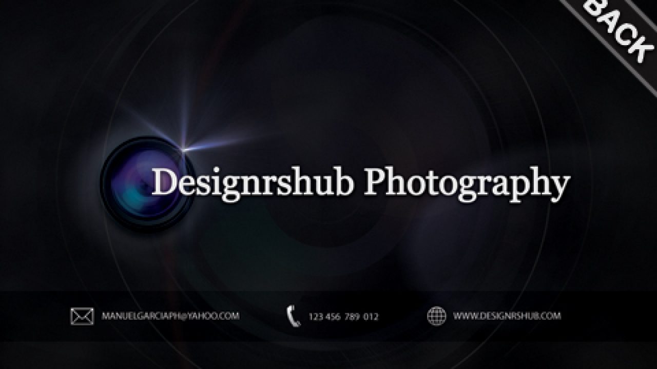 Free Business Card PSD Template for Photographers