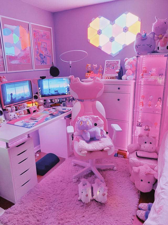 pink kawaii pc