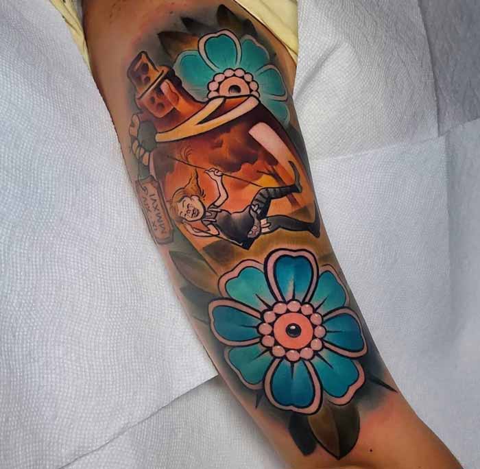 Neo Traditional Tattoo Idea