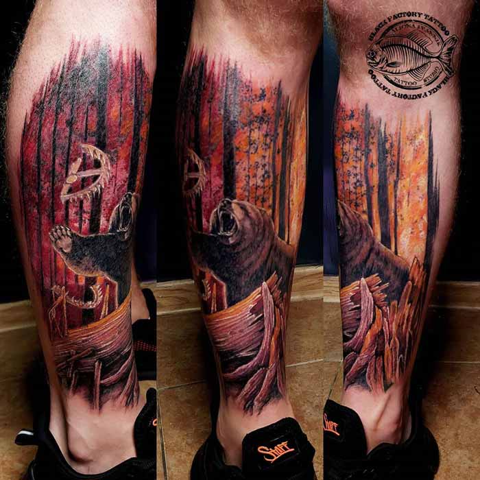 Realistic Colorful Tattoo